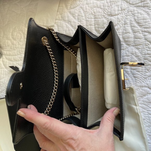 Authentic Gucci Dollar Calfskin Small Interlocking G Shoulder bag - Picture 6 of 14
